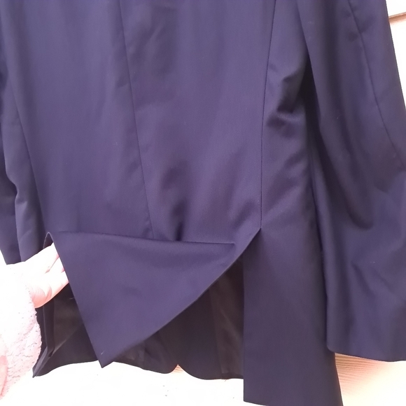 ANDREW CARRINGTON Dark Blue 2 Button Men's Jacket Sz 42R 100% Wool Made In Italy - Picture 13 of 16